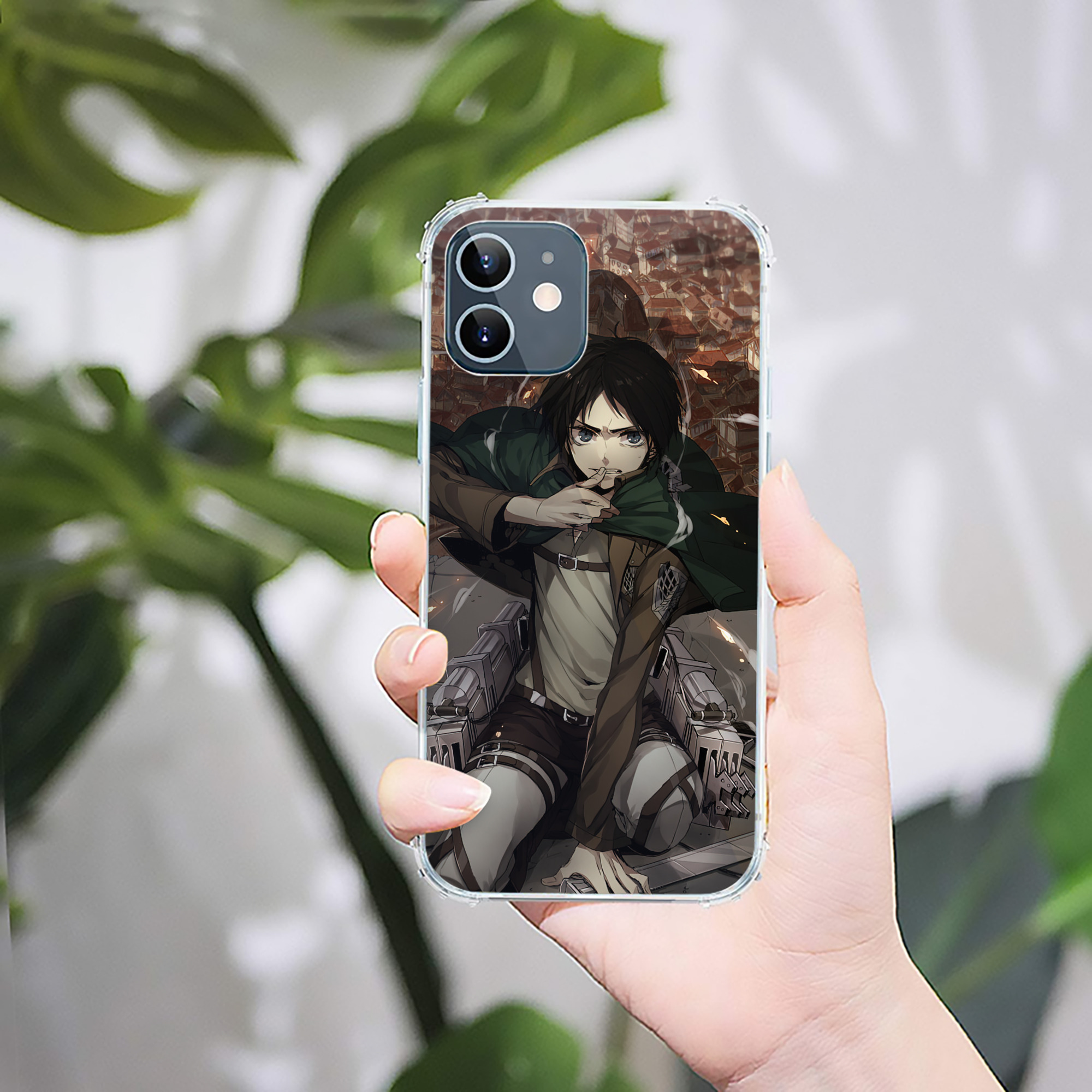（画像用） 進撃の巨人 Attack on Titan 【iPhone 12シリーズ対応】透明スマホケース（クリアソフトケース）
